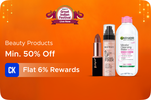 Amazon: Minimum 50% off on Beauty Products + Flat 6% Rewards